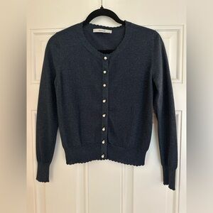 Shimmery navy cardigan S/XS